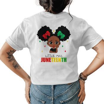 Black Girl, Women Shirt Little Miss Juneteenth Girl Toddler Black