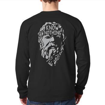 Know Nothing Socrates Philosophy History Quote Hoodie | Mazezy