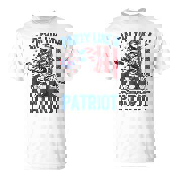 4th Of July American Flag Patriotic Lacrosse T-Shirt 4th Of July American Flag Patriotic Lacrosse T-Shirt