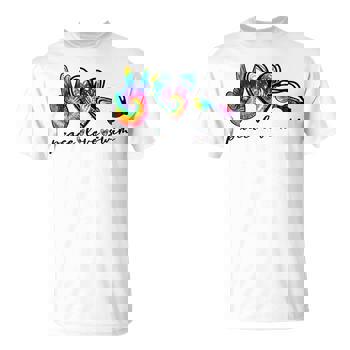 Peace Love Swim T-Shirt - Cool Swimmer Gift Peace Love Swim T-Shirt - Cool Swimmer Gift