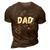 Dad Outer Space Daddy Planet Birthday Fathers Day Gift For Womens Gift For Women 3D Print Casual Tshirt Brown