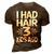 Funny Bald Dad Father Of Three Triplets Husband Fathers Day Gift For Women 3D Print Casual Tshirt Brown
