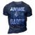Anime Daddy Saying Animes Hobby Lover Dad Father Papa Gift For Women 3D Print Casual Tshirt Navy Blue
