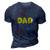 Dad Outer Space Daddy Planet Birthday Fathers Gift For Women 3D Print Casual Tshirt Navy Blue