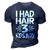 Funny Bald Dad Father Of Three Triplets Husband Fathers Day Gift For Women 3D Print Casual Tshirt Navy Blue