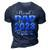 Proud Dad Of A 2023 Graduate For Family Graduation Father 3D Print Casual Tshirt Navy Blue