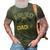 Armed And Dadly Funny Deadly Father Gifts For Fathers Day 3D Print Casual Tshirt Army Green