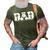 Blessed Dad Daddy Cross Christian Religious Fathers Day 3D Print Casual Tshirt Army Green