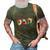 Dad Outer Space Daddy Planet Birthday Fathers Day Gift For Women 3D Print Casual Tshirt Army Green