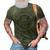 Handy Dad With Bald Bearded Dad Tools And Us Flag Gift For Mens Gift For Women 3D Print Casual Tshirt Army Green