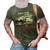 Promoted To Daddy 2023 First Time Fathers Day New Dad Mens Gift For Mens 3D Print Casual Tshirt Army Green