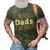 The Best Dads Are Bald Alopecia Awareness And Bald Daddy Gift For Mens Gift For Women 3D Print Casual Tshirt Army Green