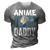 Anime Daddy Saying Animes Hobby Lover Dad Father Papa Gift For Women 3D Print Casual Tshirt Grey