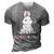 Cute Bunny Easter Rabbit Mum Rabbit Mum Gift For Women 3D Print Casual Tshirt Grey
