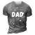 Dad Outer Space Daddy Planet Birthday Fathers Day Gift For Womens Gift For Women 3D Print Casual Tshirt Grey