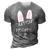 Dutch Rabbit Mum Rabbit Lover Gift For Women 3D Print Casual Tshirt Grey