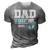 Soon To Be Dad Est 2024 Fathers Day New Dad Vintage Mens 3D Print Casual Tshirt Grey