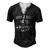 With A Body Like This Who Needs Hair Bald Dad Bod For Women Men's Henley T-Shirt Black