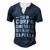 Fathers Day For A Bald Dad For Women Men's Henley T-Shirt Navy Blue