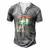 With A Body Like This Who Needs Hair Retro Bald Dad For Women Men's Henley T-Shirt Grey