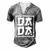 Fathers Day Dada Anime Dad Otaku Neko Best Dad For Women Men's Henley T-Shirt Grey