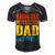 Anime Fathers Birthday Anime Dad Only Cooler Funny Vintage Gift For Women Men's Short Sleeve V-neck 3D Print Retro Tshirt Black