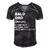 Bald Dad Definition Gift For Women Men's Short Sleeve V-neck 3D Print Retro Tshirt Black