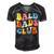 Bald Dads Club Funny Dad Fathers Day Bald Head Joke Gift For Women Men's Short Sleeve V-neck 3D Print Retro Tshirt Black