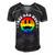 Free Dad Hugs Smile Face Gay Pride Daddy Lgbt Fathers Day Gift For Women Men's Short Sleeve V-neck 3D Print Retro Tshirt Black