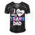I Love My Trans Dad Proud Transgender Lgbtq Lgbt Family Gift For Women Men's Short Sleeve V-neck 3D Print Retro Tshirt Black