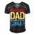 Spanish Teacher Dad Like A Regular Dad But Cooler Gift For Mens Gift For Women Men's Short Sleeve V-neck 3D Print Retro Tshirt Black