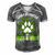 Dogs And Weed Dad Mom Dog Lover Cannabis Marijuana Gift For Women Men's Short Sleeve V-neck 3D Print Retro Tshirt Grey