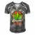 Funny Fathers Day 420 Weed Dad Vintage Worlds Dopest Dad Gift For Women Men's Short Sleeve V-neck 3D Print Retro Tshirt Grey