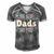 The Best Dads Are Bald Alopecia Awareness And Bald Daddy Gift For Mens Gift For Women Men's Short Sleeve V-neck 3D Print Retro Tshirt Grey