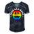 Free Dad Hugs Smile Face Gay Pride Daddy Lgbt Fathers Day Gift For Women Men's Short Sleeve V-neck 3D Print Retro Tshirt Navy Blue