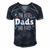 The Best Dads Are Bald Alopecia Awareness And Bald Daddy Gift For Mens Gift For Women Men's Short Sleeve V-neck 3D Print Retro Tshirt Navy Blue