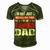 Anime Dad Fathers Day Im Not A Regular Dad Im An Anime Dad Gift For Women Men's Short Sleeve V-neck 3D Print Retro Tshirt Green