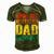 Anime Fathers Birthday Anime Dad Only Cooler Funny Vintage Gift For Women Men's Short Sleeve V-neck 3D Print Retro Tshirt Green