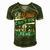 Awesome Dad Will Fix It Handyman Handy Dad Fathers Day Gift For Women Men's Short Sleeve V-neck 3D Print Retro Tshirt Green