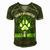 Dogs And Weed Dad Mom Dog Lover Cannabis Marijuana Gift For Women Men's Short Sleeve V-neck 3D Print Retro Tshirt Green