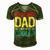 Roller Derby Dad  Like A Regular Dad But Cooler  Gift For Mens Gift For Women Men's Short Sleeve V-neck 3D Print Retro Tshirt Green