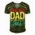 Spanish Teacher Dad Like A Regular Dad But Cooler Gift For Mens Gift For Women Men's Short Sleeve V-neck 3D Print Retro Tshirt Green