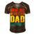 Anime Fathers Birthday Anime Dad Only Cooler Funny Vintage Gift For Women Men's Short Sleeve V-neck 3D Print Retro Tshirt Brown