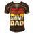 Anime Fathers Birthday Im An Anime Dad Funny Retro Vintage Gift For Women Men's Short Sleeve V-neck 3D Print Retro Tshirt Brown