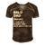 Bald Dad Definition Gift For Women Men's Short Sleeve V-neck 3D Print Retro Tshirt Brown