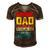 Father’S Day Anime Dad Daddy Father Papa Graphic From Son Gift For Womens Gift For Women Men's Short Sleeve V-neck 3D Print Retro Tshirt Brown