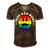 Free Dad Hugs Smile Face Gay Pride Daddy Lgbt Fathers Day Gift For Women Men's Short Sleeve V-neck 3D Print Retro Tshirt Brown