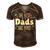 The Best Dads Are Bald Alopecia Awareness And Bald Daddy Gift For Mens Gift For Women Men's Short Sleeve V-neck 3D Print Retro Tshirt Brown