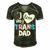I Love My Trans Dad Proud Transgender Lgbtq Lgbt Family Gift For Women Men's Short Sleeve V-neck 3D Print Retro Tshirt Forest