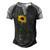 Best Mouse Mom Ever Sunflower Mouse Mama Mouse Mouse Men's Henley Raglan T-Shirt Black Grey